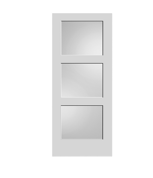 Frosted Glass 3-Panel Solid Core Door $169.99