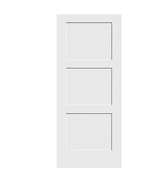 3-Panel Shaker Solid Door $129.99 – $224.99