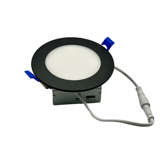 Dureno – Slim Panel LED 6″ Pot Light 12W 5CCT – Black or White