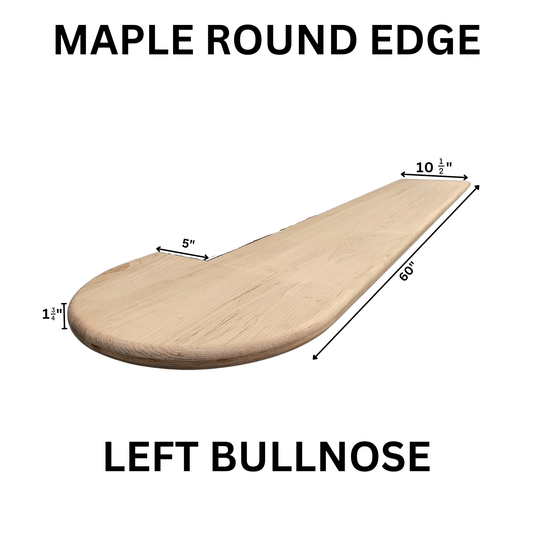 Bullnose Maple Stair Treads – Left & Right Side