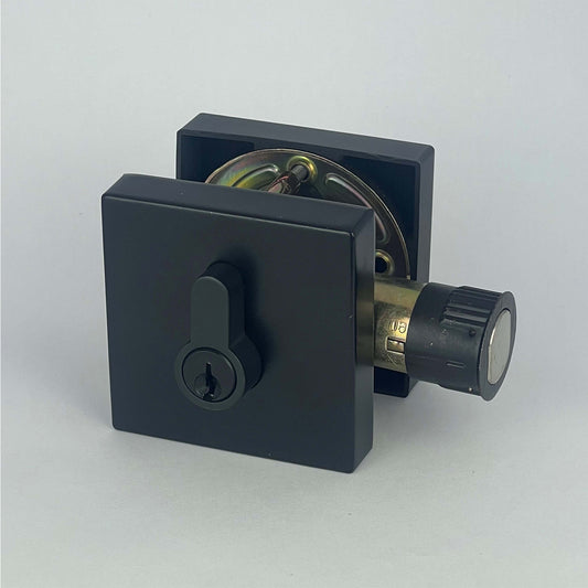 PorteGuard Door Lock - Heavy Duty Dead Bolt Matte Black - CDH-05-DBS2-MB