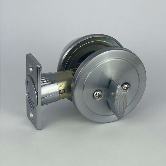 PorteGuard Door Lock - Single Dead Bolt - Satin Chrome - CDH-11-DBD1-SC