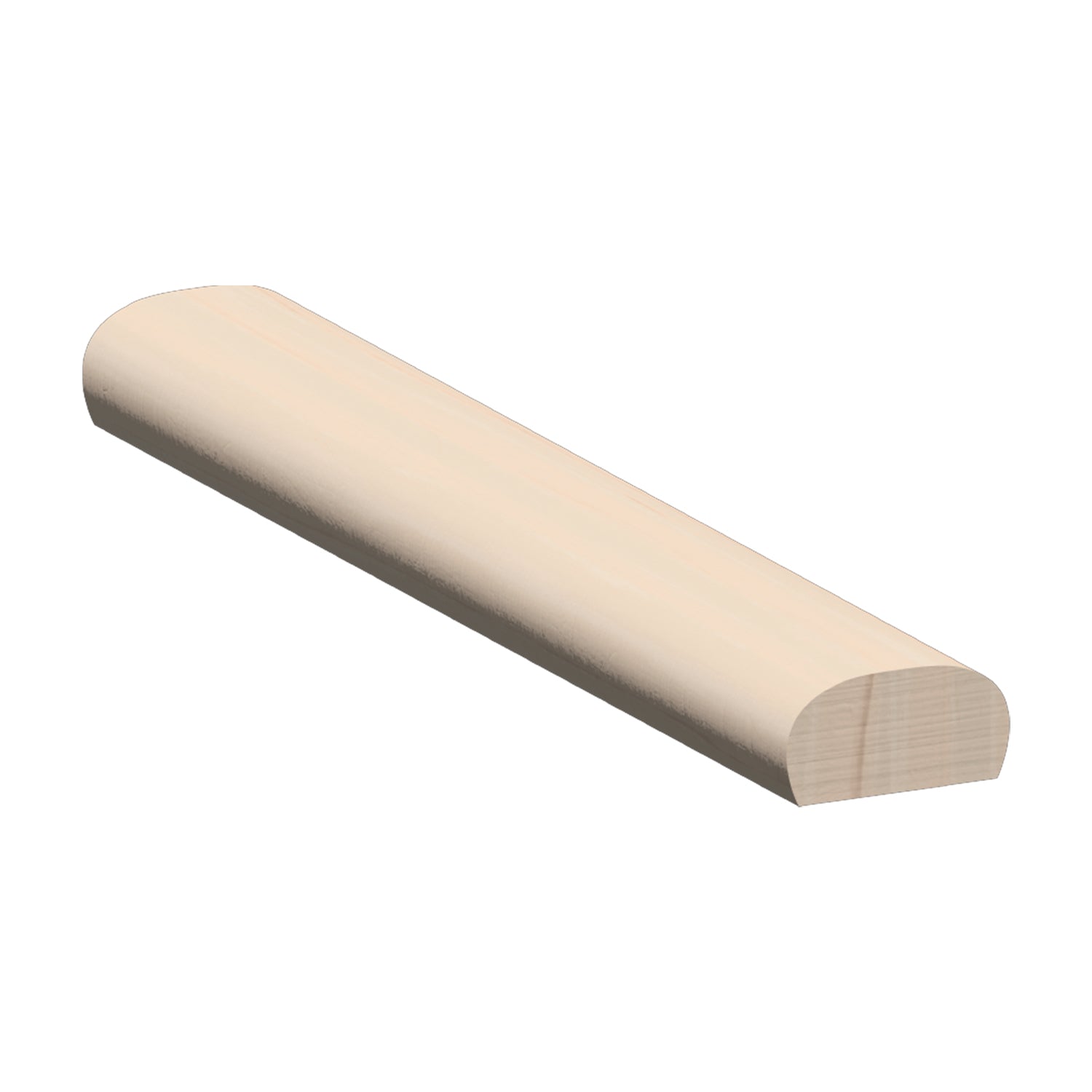 Handrail Maple No Groove 2 5 8 X 1 5 16 - Round - M504