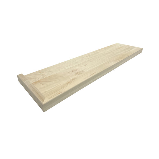 Maple Square Edge Stair Treads – Left & Right Return (Various Sizes)