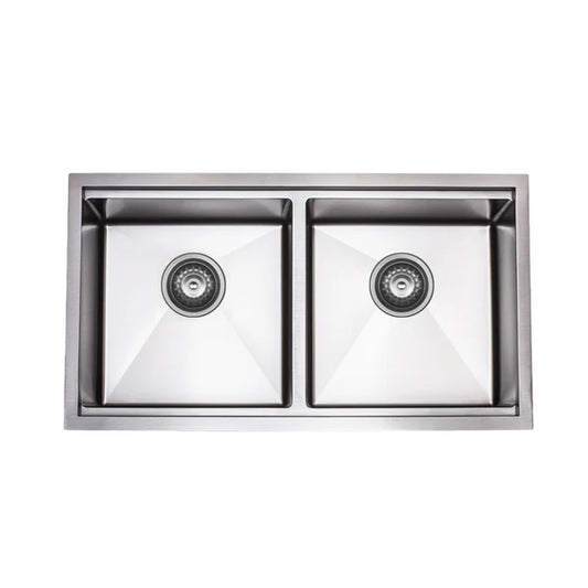 Z&M 33-Inch Stainless Steel Undermount Double Bowl Sink – UD3318