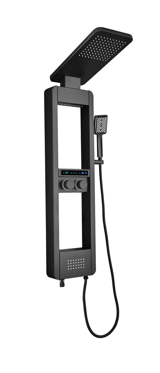 Luxury Shower Panel Tower – Stainless Steel with LCD Screen – ZM8103