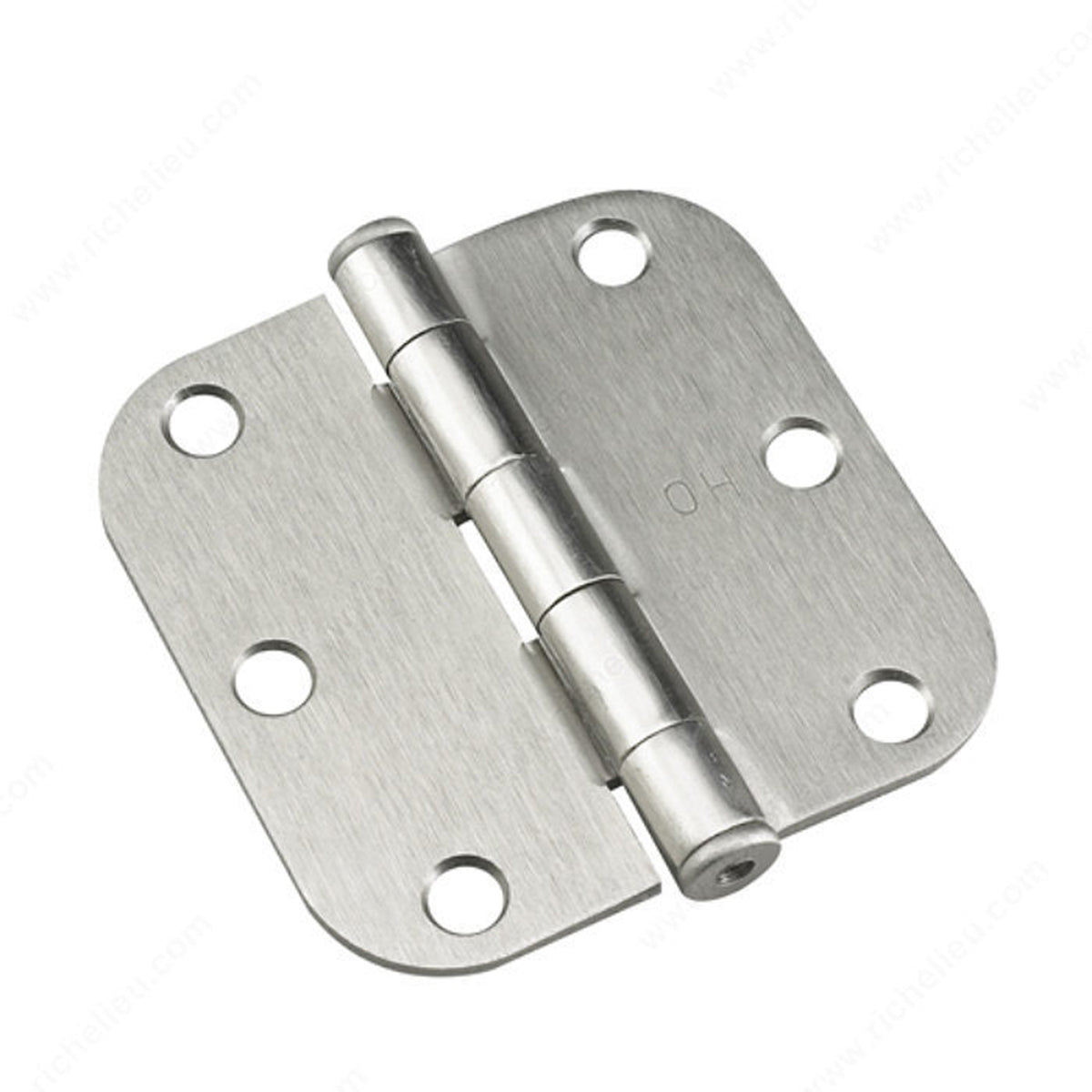Onward - 3 Hinges - Brushed Nickel Round Radius 5 8 - 2pc per pack - 1820NBB