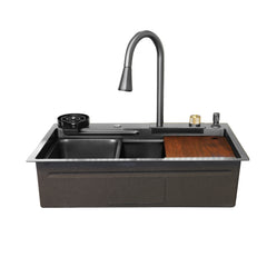 Waterfall Workstation Kitchen Sink with Cup Washer – ADL-7546H