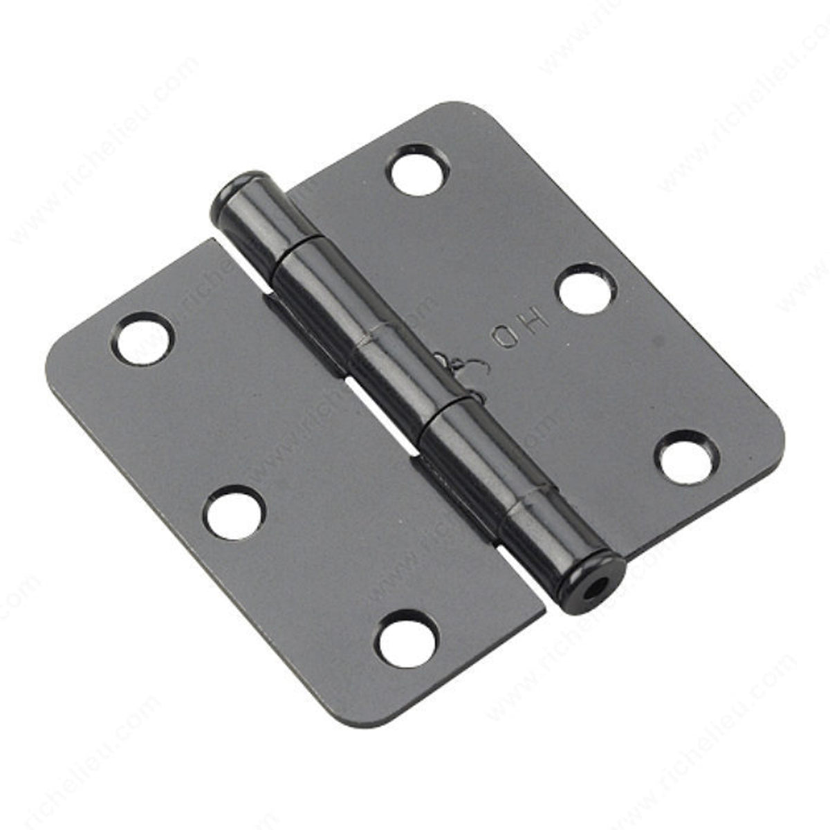 Onward - 3 Hinges - Black Round Radius 1 4 - 2pc per pack - 2820FBB