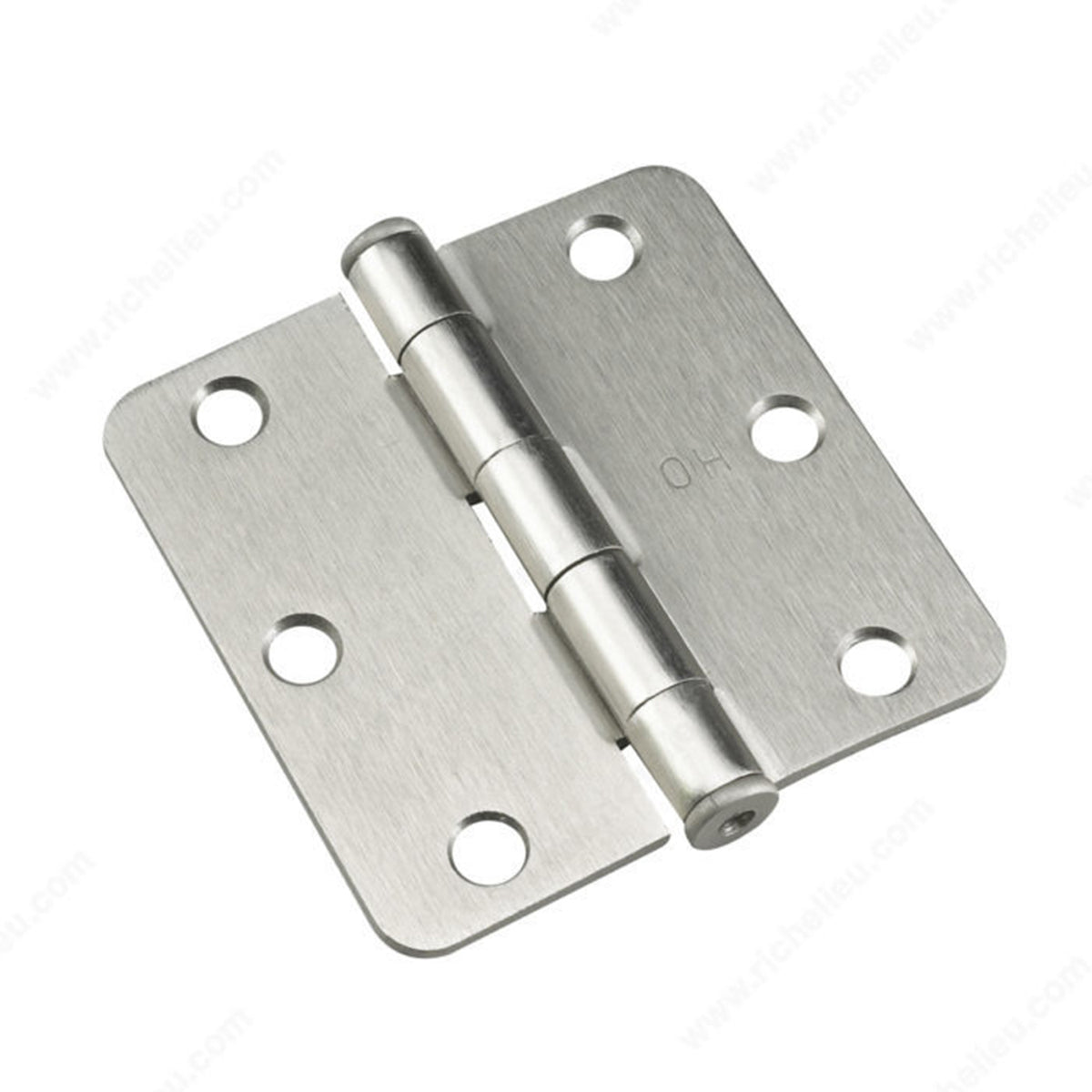 Onward - 3 Hinges - Brushed Nickel Round Radius 1 4 - 2pc per pack - 2820NBB