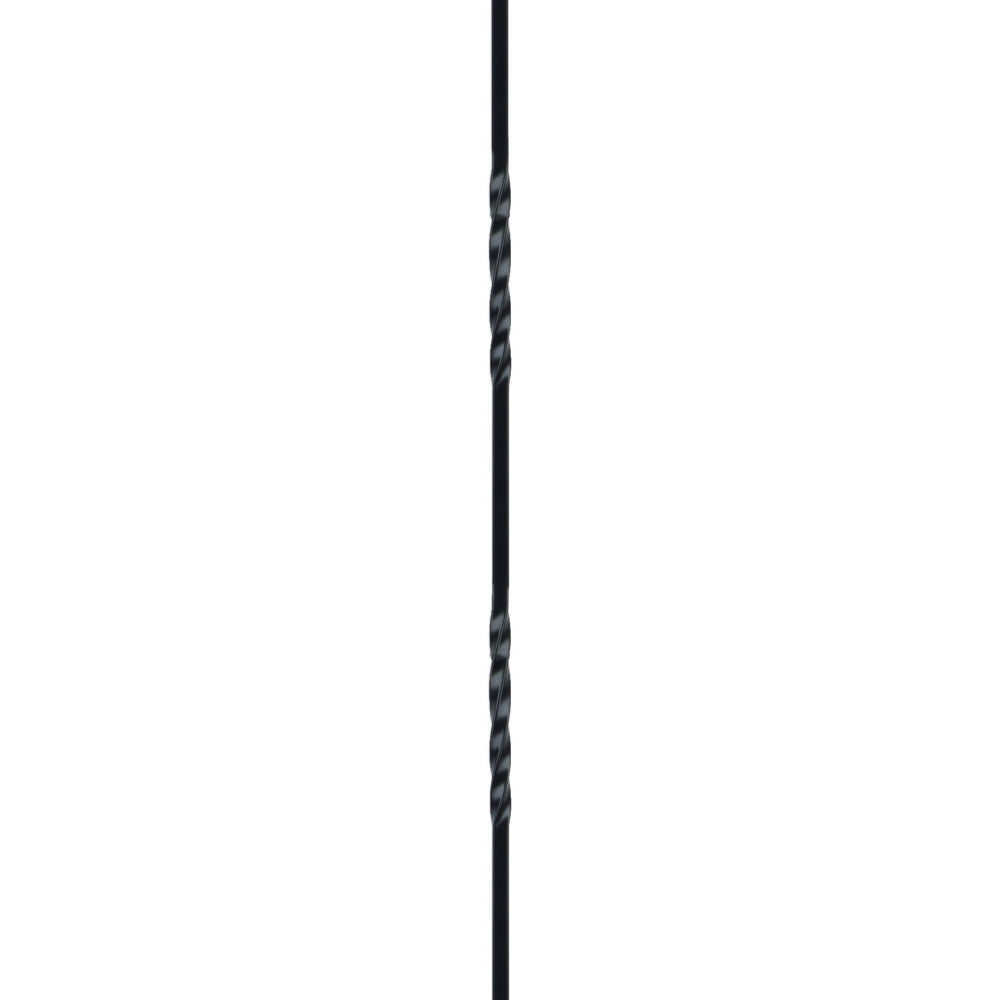 EURO – Iron Spindle Double Twist Black – PT53344B – 006MB