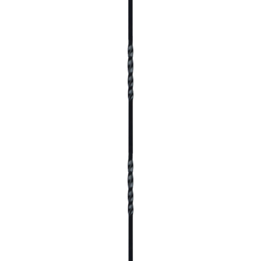 EURO – Iron Spindle Double Twist Black – PT53344B – 006MB
