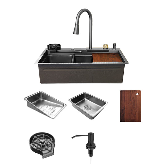Waterfall Workstation Kitchen Sink with Cup Washer – ADL-7546H