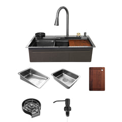 Waterfall Workstation Kitchen Sink with Cup Washer – ADL-7546H
