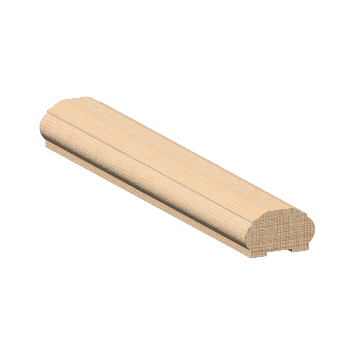 Handrail Oak With Groove 3 X 1 3 4 - Fancy - M523