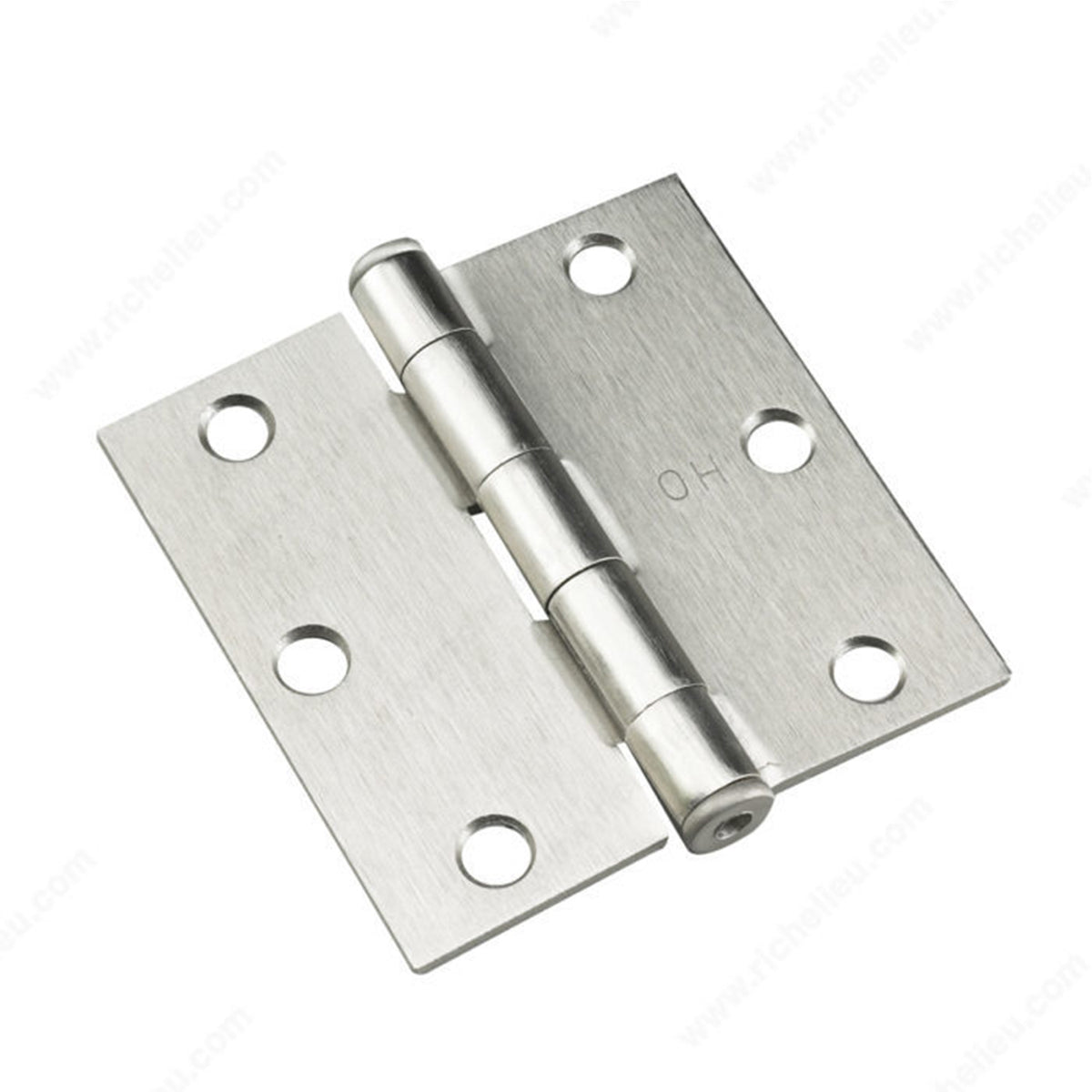 Onward - 3 Hinges - Burhsed Nickel Square - 2pc per pack - 820NBB