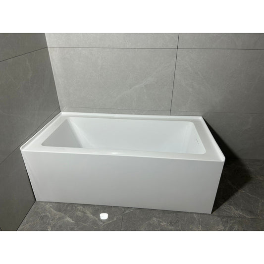 Dureno Bathtub – White (Right or Left t Drain) – 60" x 30" x 22"