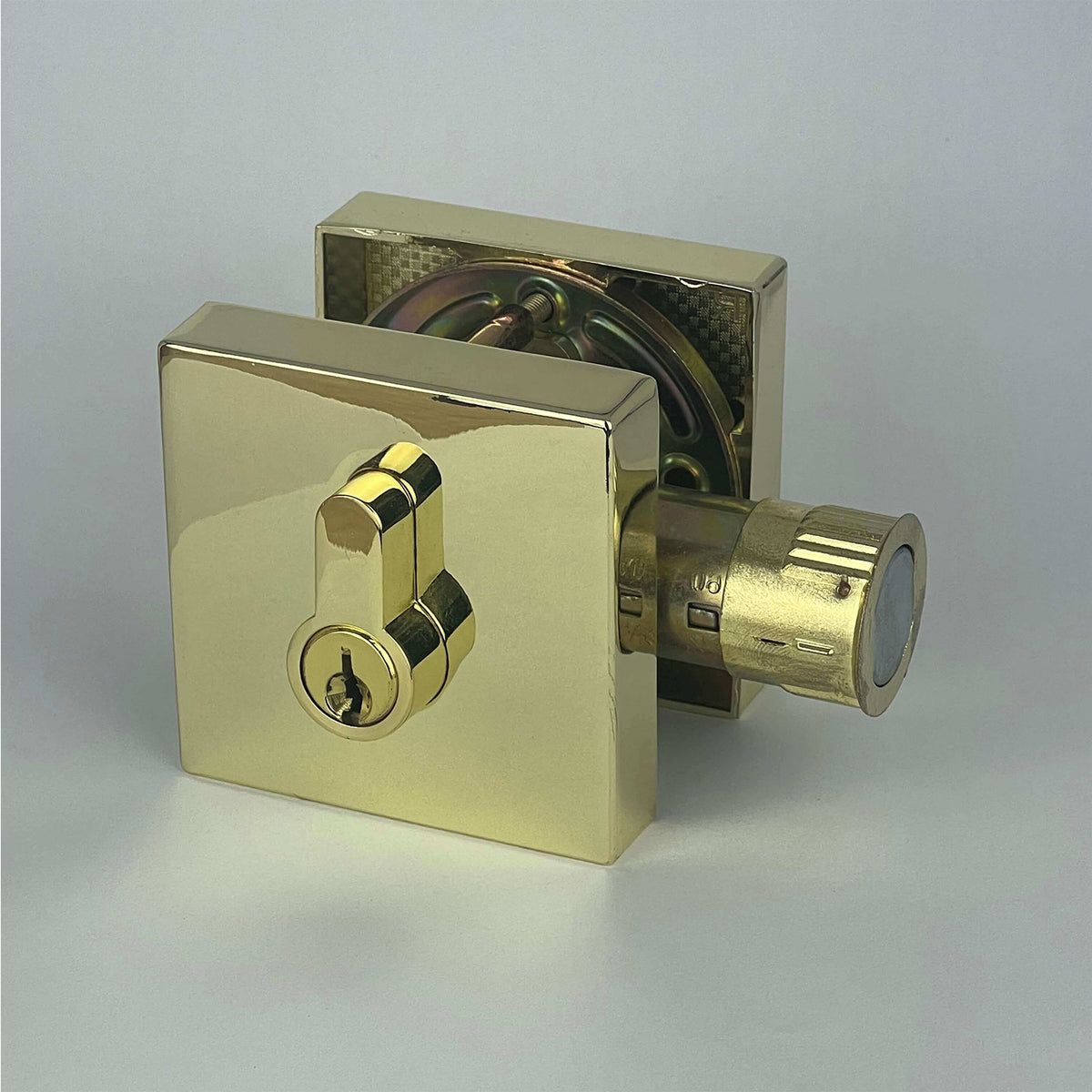 PorteGuard Door Lock - Heavy Duty Dead Bolt Polished Brass - CDH-05-DBS2-PB