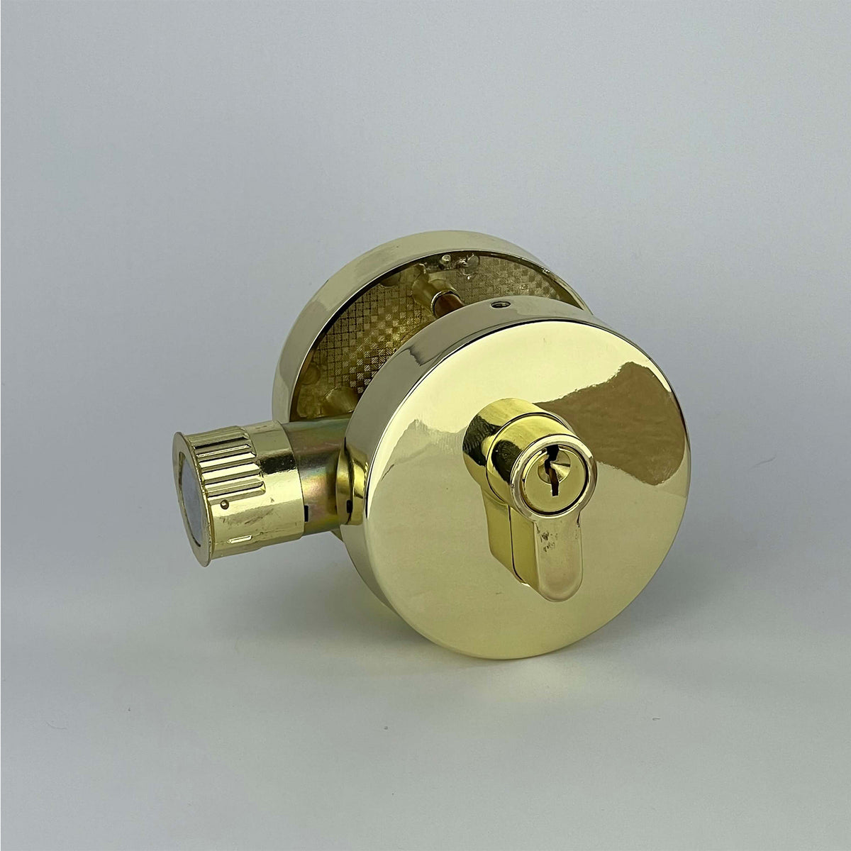 PorteGuard Door Lock - Heavy Duty Dead Bolt Polished Brass - CDH-07-DBR2-PB