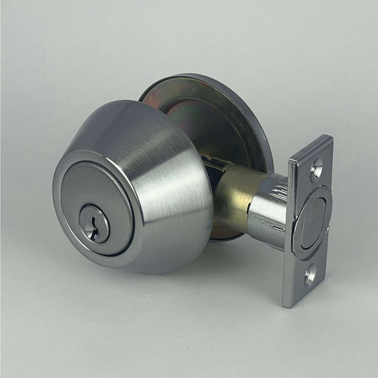 PorteGuard Door Lock - Single Dead Bolt - Satin Chrome - CDH-11-DBD1-SC