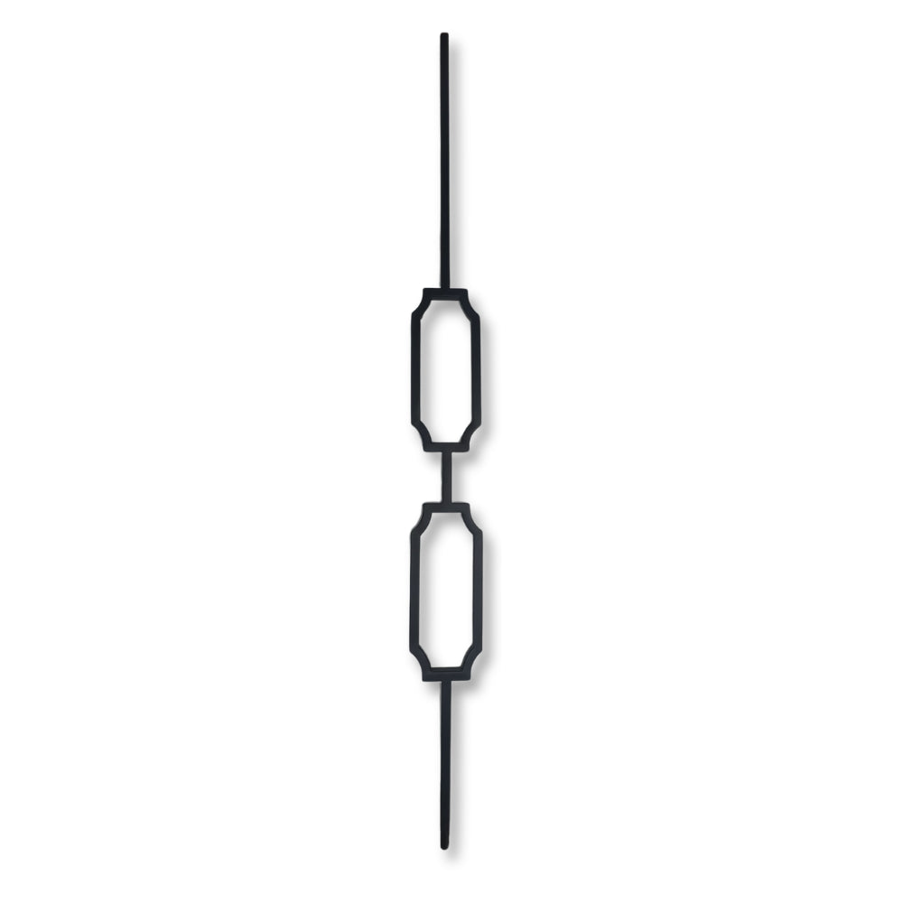 Spindle Iron Matt Bar Double Lantern – DLN058-HMB