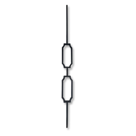 Spindle Iron Matt Bar Double Lantern – DLN058-HMB