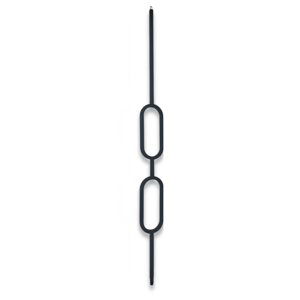 Spindle Iron Matt Bar Double Oval –DOV017-HMB