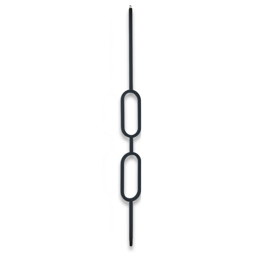 Spindle Iron Matt Bar Double Oval –DOV017-HMB