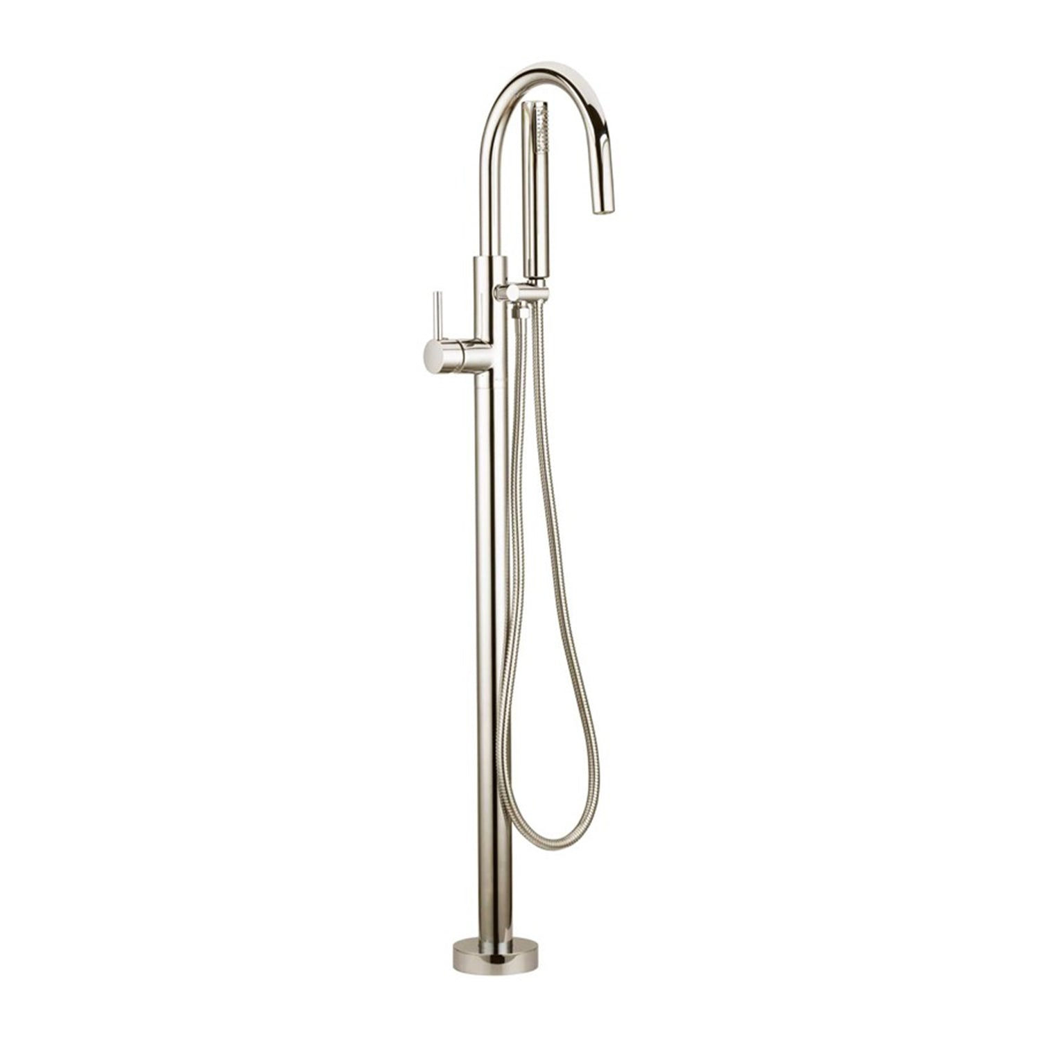 COS-F71105BN Brushed Nickel Goose Neck Soaker Tub Filler