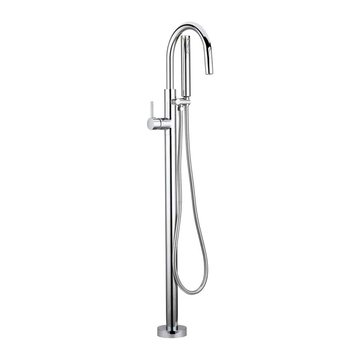 COS-F71105CP Chrome Goose Neck Soaker Tub Filler
