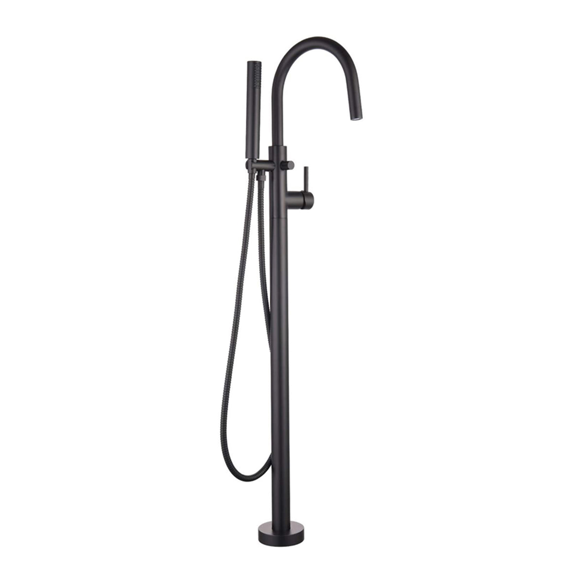 COS- F71105MB Matte Black Free Standing Bath Tub Faucet