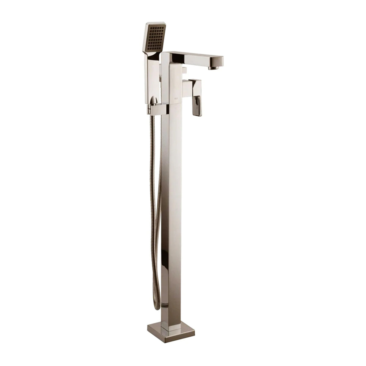 COS-F71108BN Brushed Nickel Square Free Standing  Bath Tub Faucet