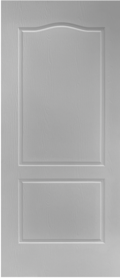 Fire-Rated 2-Panel Arch Top Solid Door – Smooth Finish $269.99