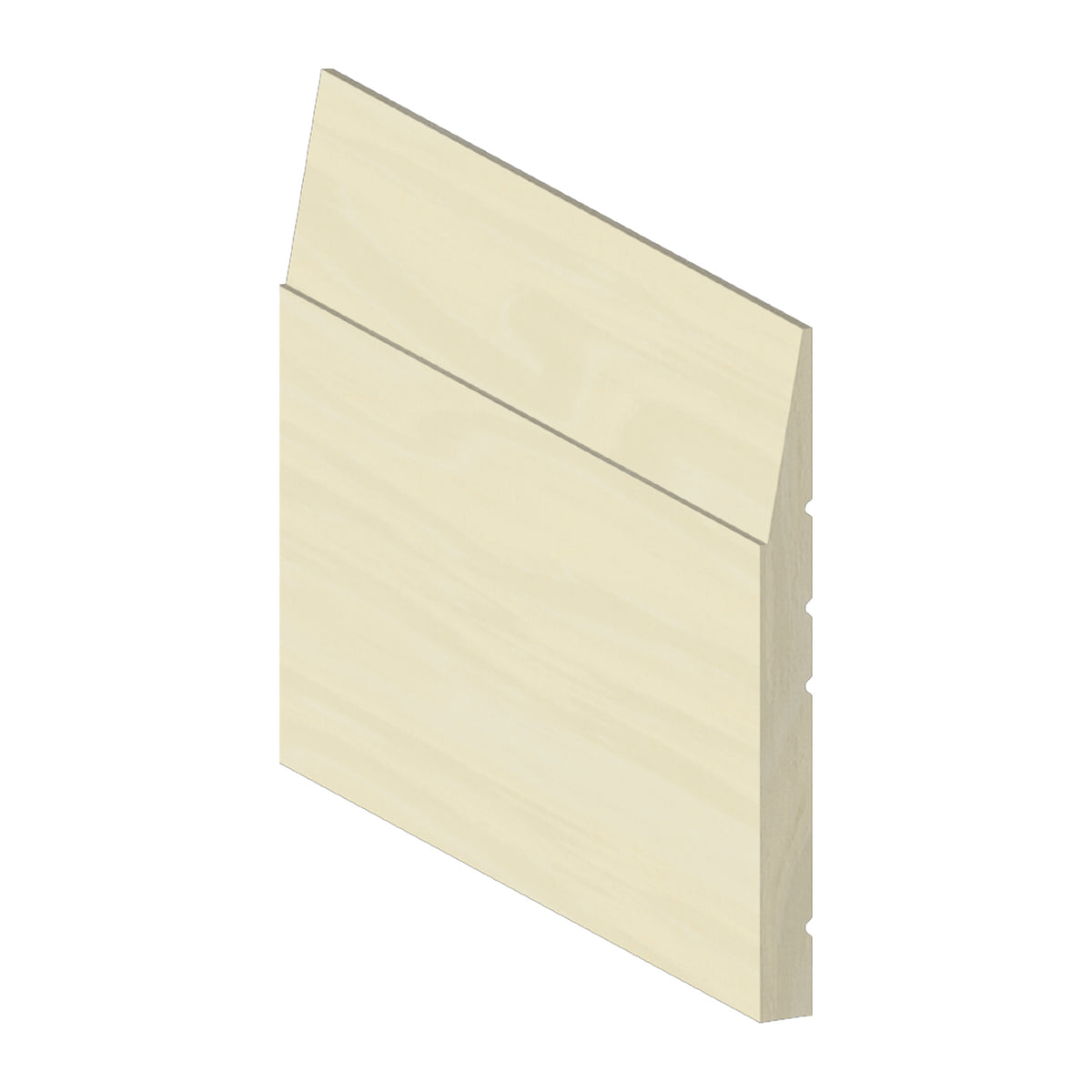 Baseboard Poplar Step Bevel 7 1 4 X 5 8 (3 4) - SOLD BY THE FOOT - M060