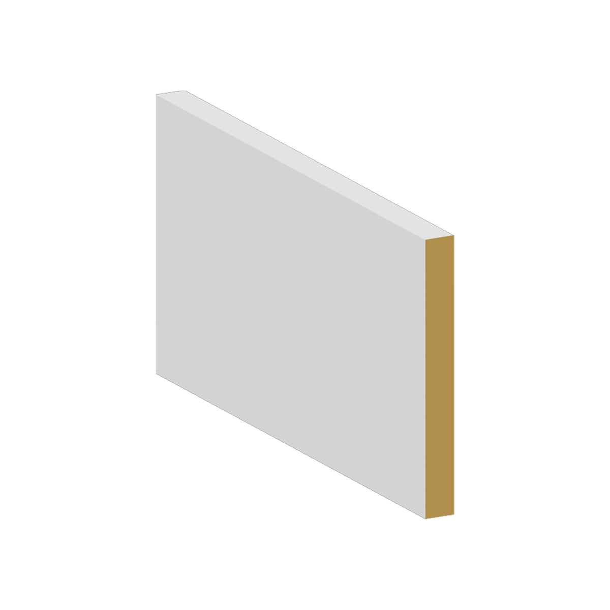 Baseboard MDF Eased Edge 5 1 4 x 5 8 x 12' - M019