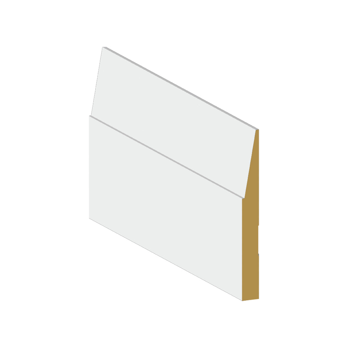 Baseboard MDF Step Bevel 5 1 2 x 5 8 x 12' - M030