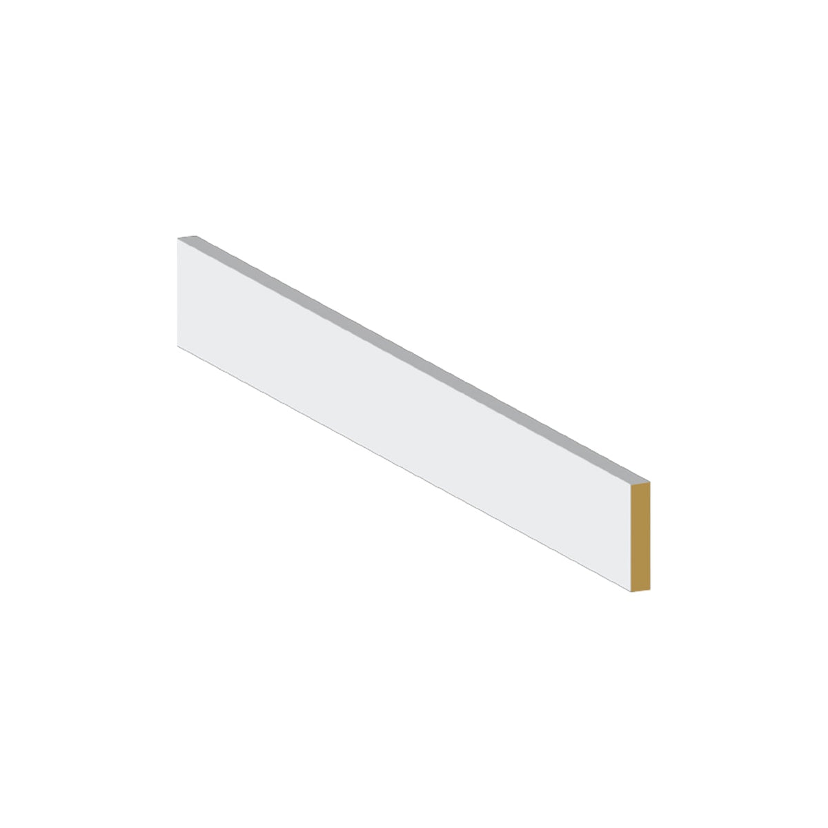 Shoe Moldings MDF Eased Edge - 1-3 16 X 3 8 X 12' - M241