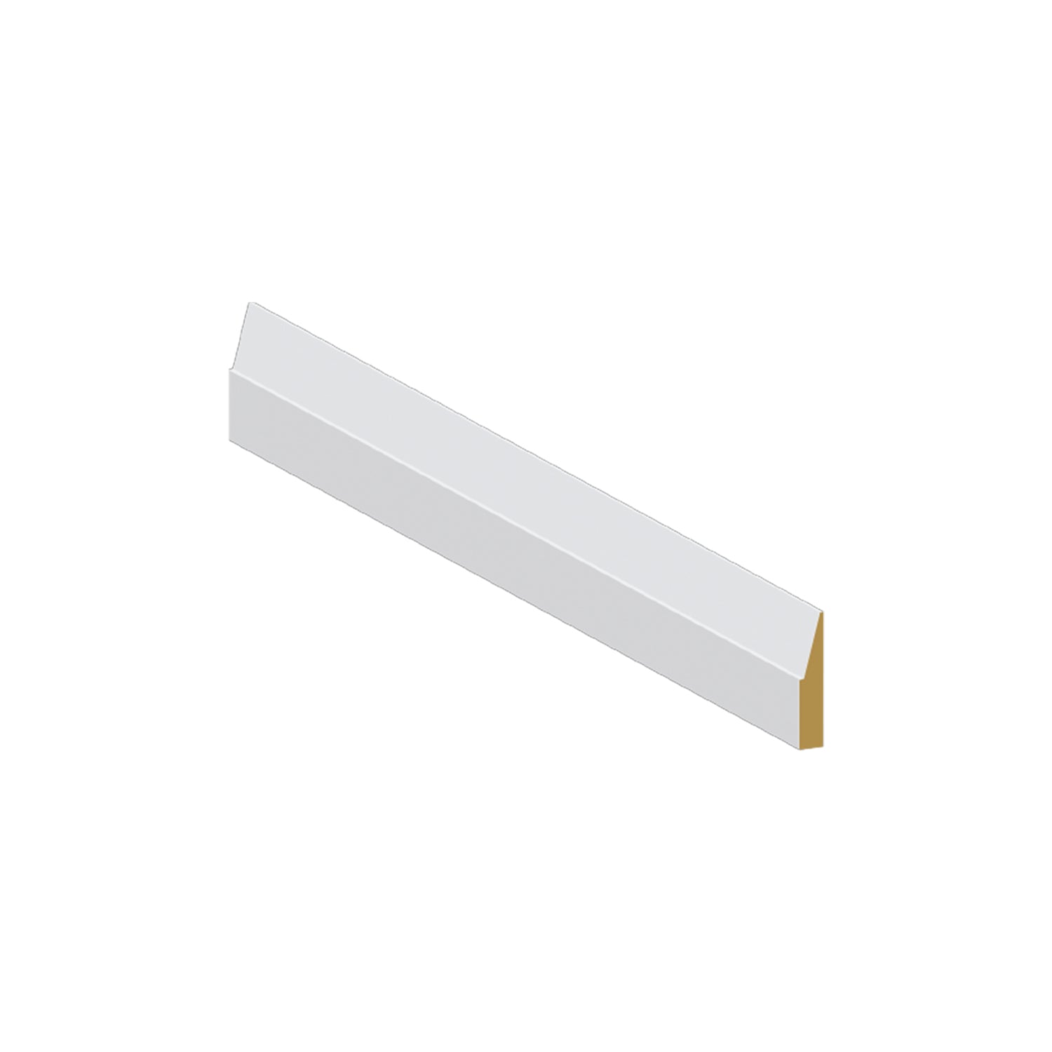 Shoe Moulding MDF Step Bevel 1 3 8 x 3 8 x 12' - M247