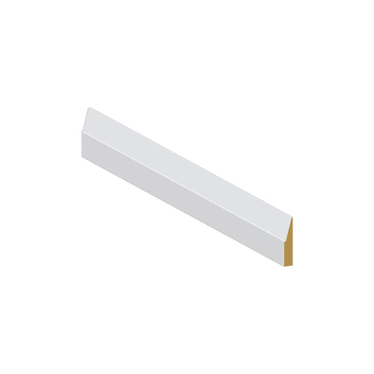 Shoe Moulding MDF Step Bevel 1 3 8 x 3 8 x 12' - M247