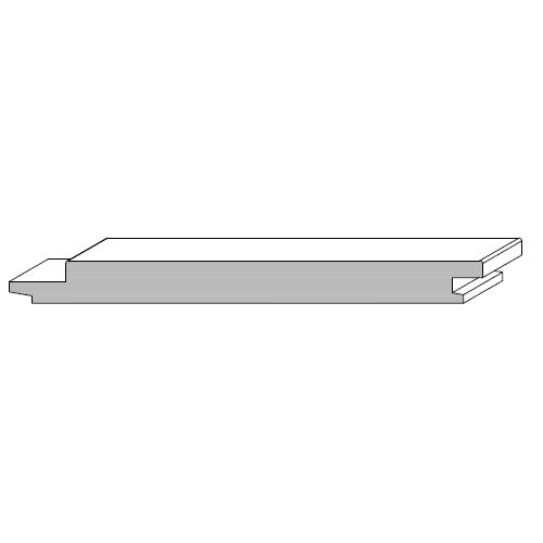 Shiplap - MDF Wall Panel Primed - 12MM x 5 1 4 x 12' Nickel Gap - M426