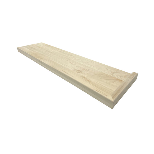 Maple Square Edge Stair Treads – Left & Right Return (Various Sizes)