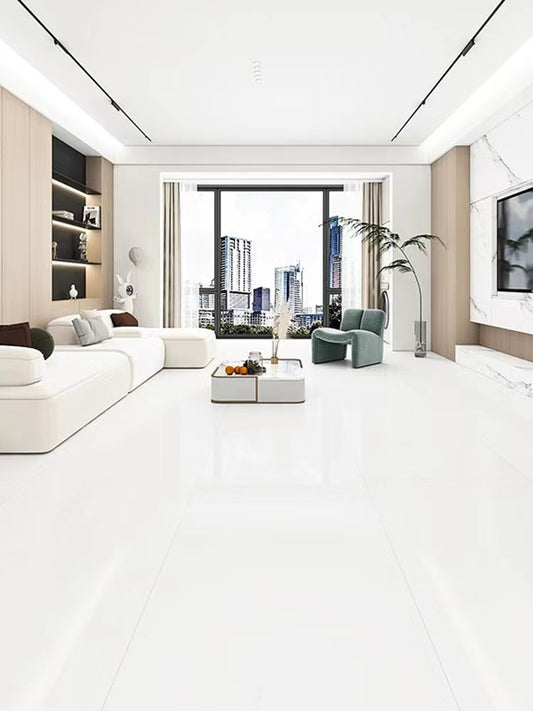 Pure White Porcelain Tile (FLR) – Matte Finish, Floor & Wall – $3.99 – $4.99 /Sq. Ft.