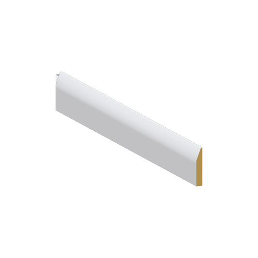 Shoe Moulding Modern Edge MDF (1 5/8 x 3/8 x 12')- $4.00 /LF