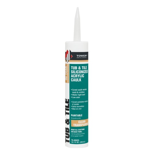 Tower – Tub & Tile Caulking – White / Clear