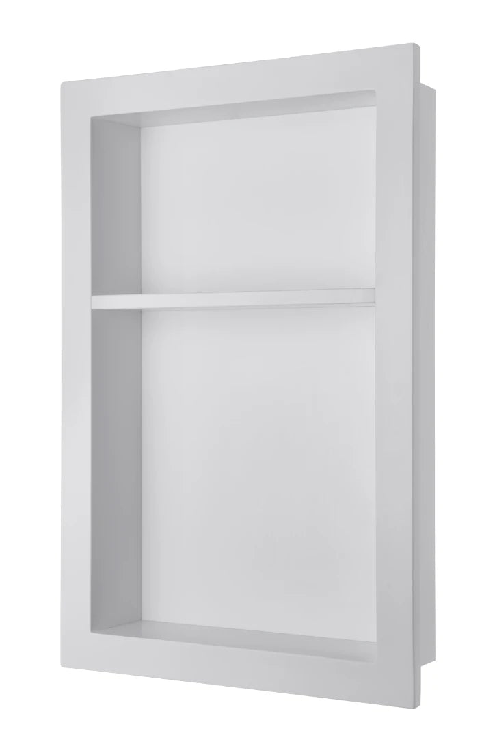 Quartz Pure White Shower Niche 14" x 22"