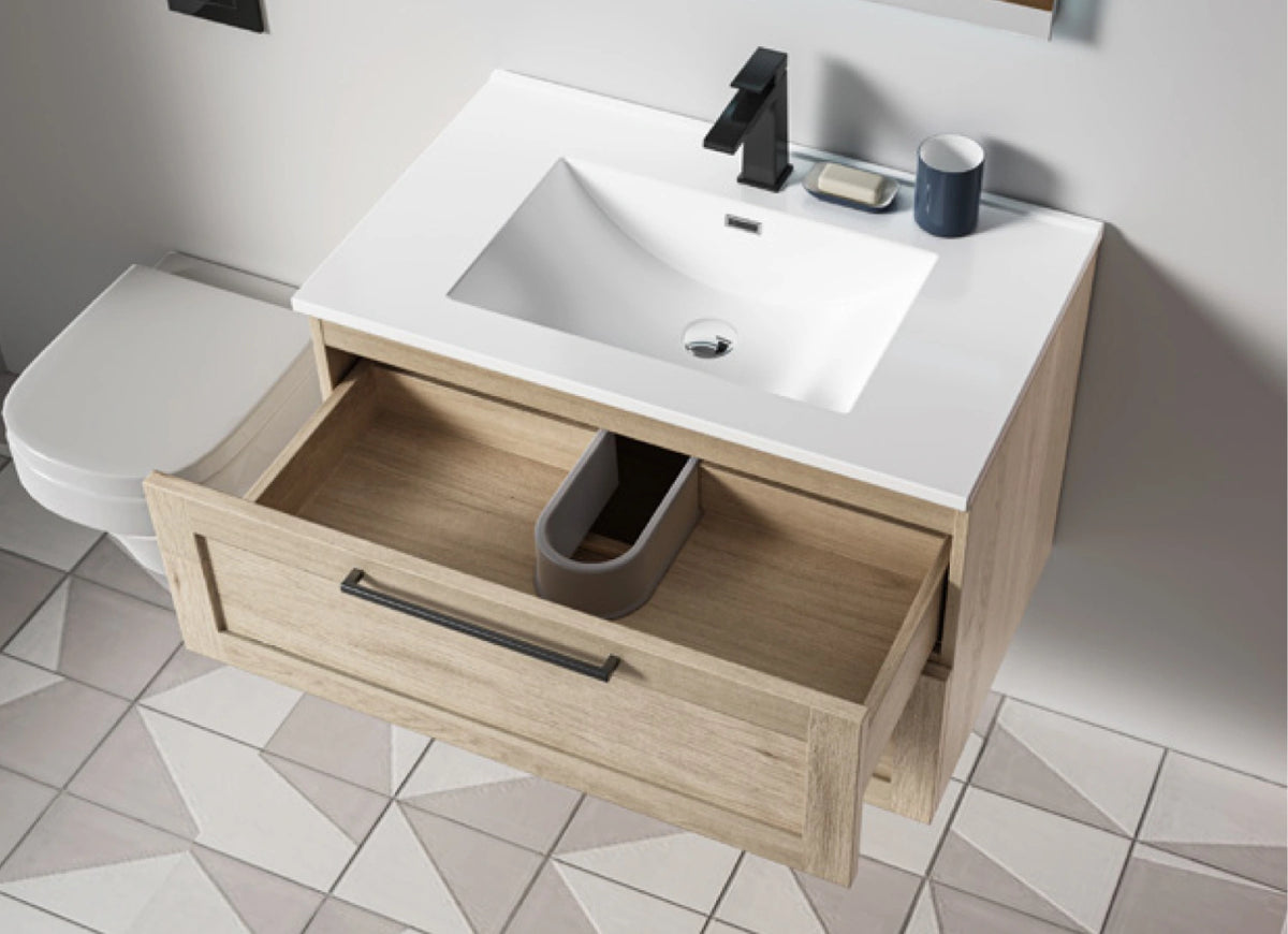 Wall-Mounted Vanities (24” / 30” / 36”) -Multiple Colors