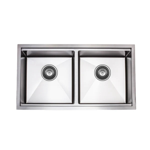 Z&M 32-Inch Handmade Undermount Double Bowl Kitchen Sink – UD3218D