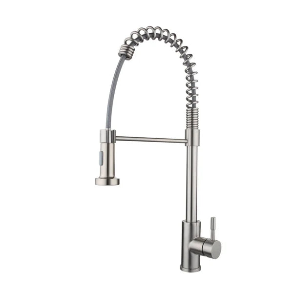 Z&M Stainless Steel Brushed Pull Down Kitchen Faucet – YX3041