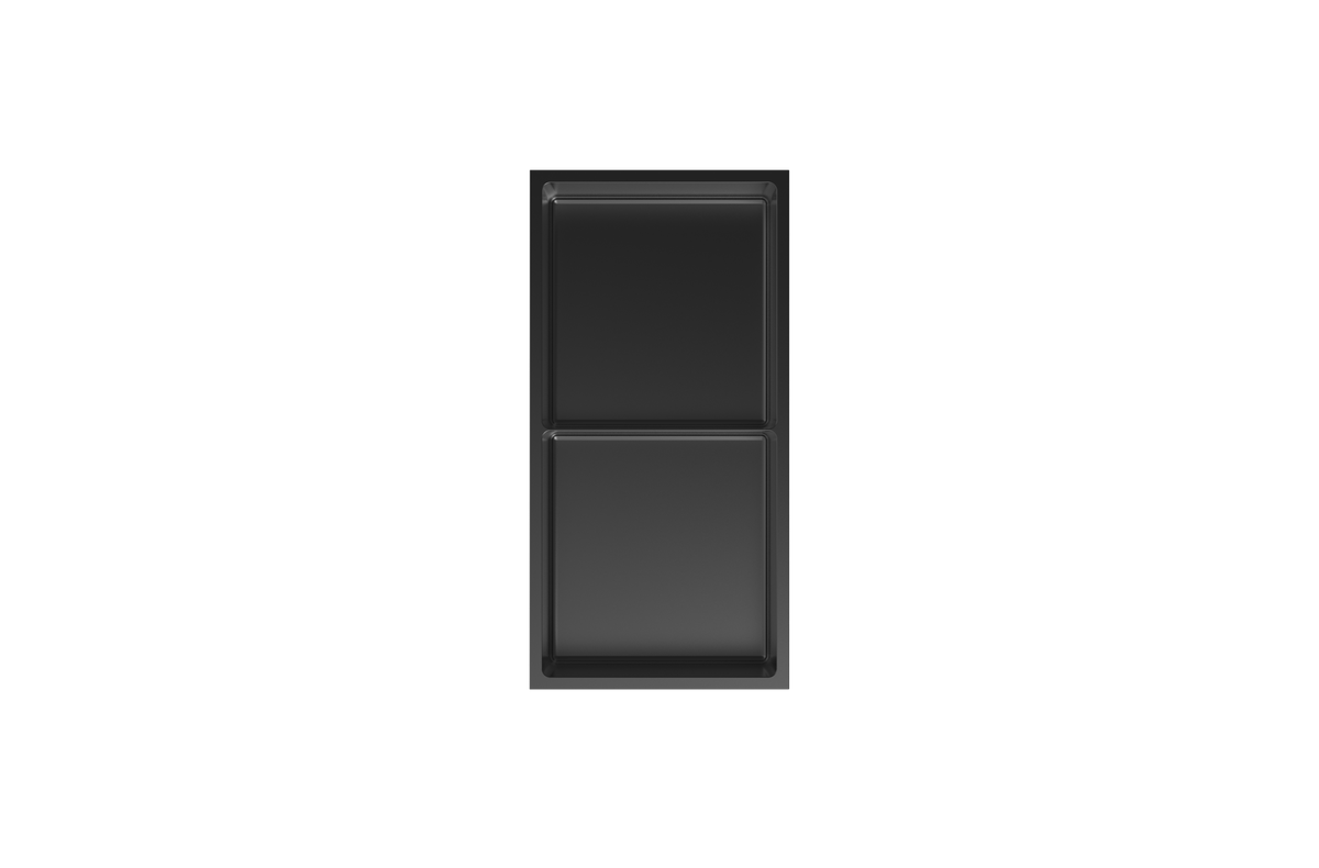 Double Niche – Stainless Steel - Multiple Colors (23.62″ x 11.81″ x 3.94″)
